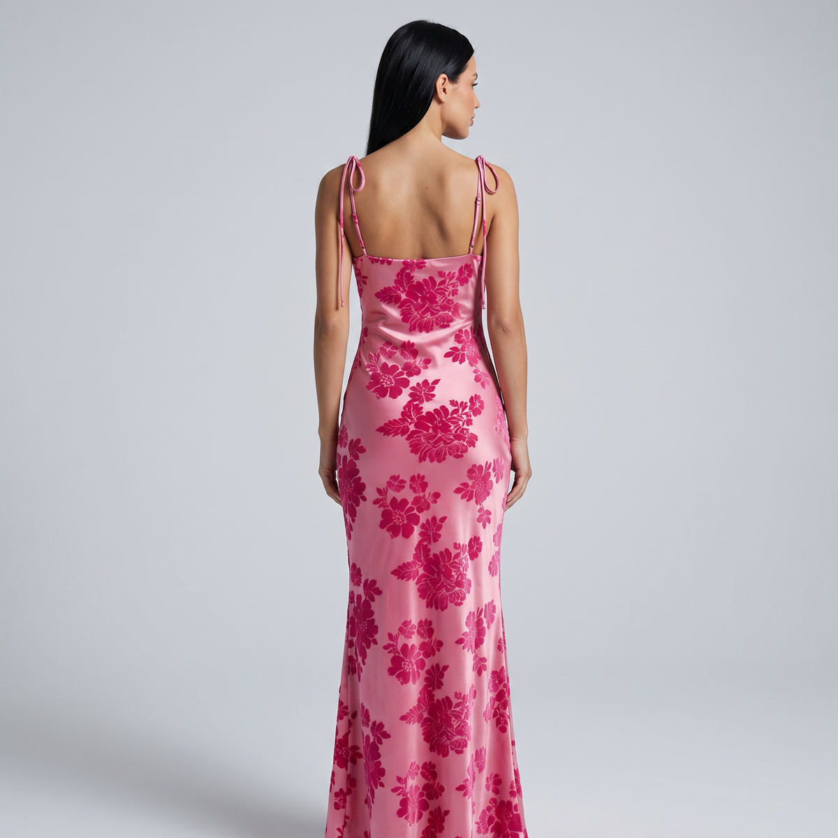 Kaelith | Floral Maxi Dress with Cowl Neck