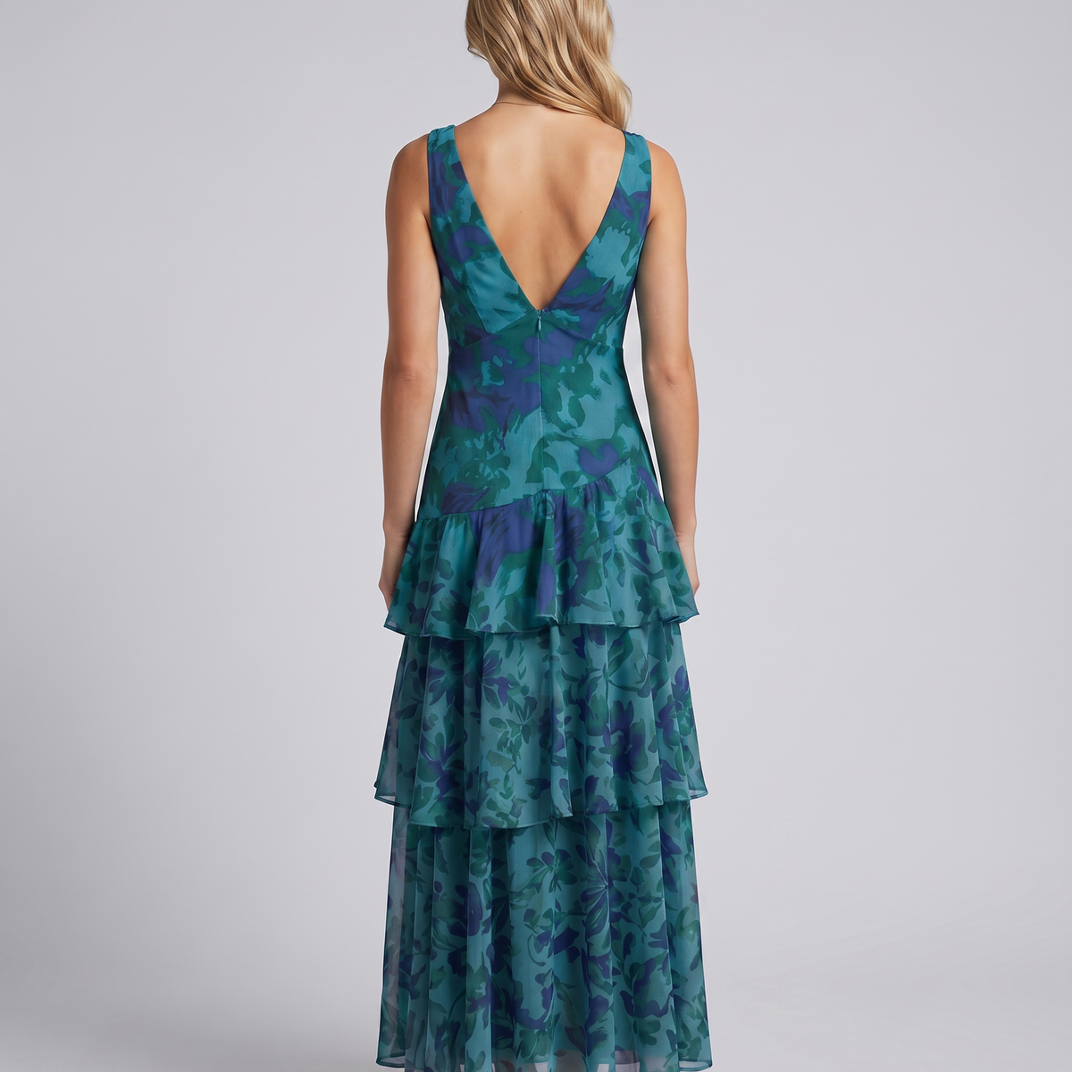 Ophelia | Maxi Dress with Tiered Ruffle Skirt