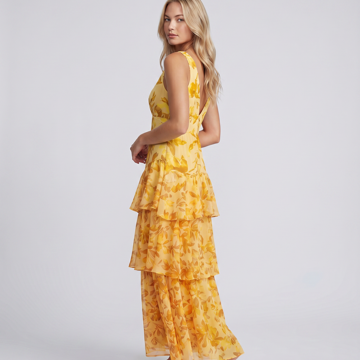Ophelia | Maxi Dress with Tiered Ruffle Skirt