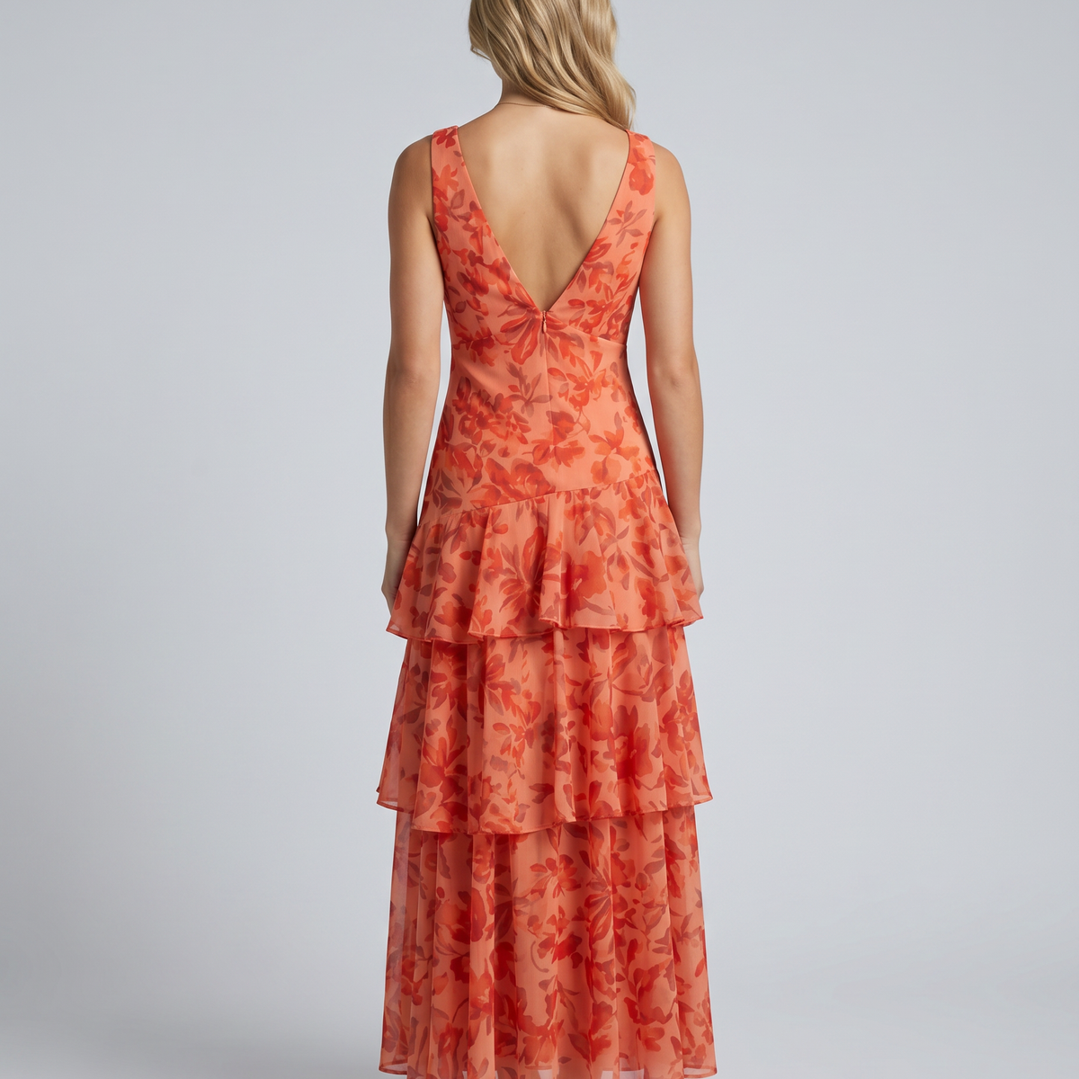Ophelia | Maxi Dress with Tiered Ruffle Skirt