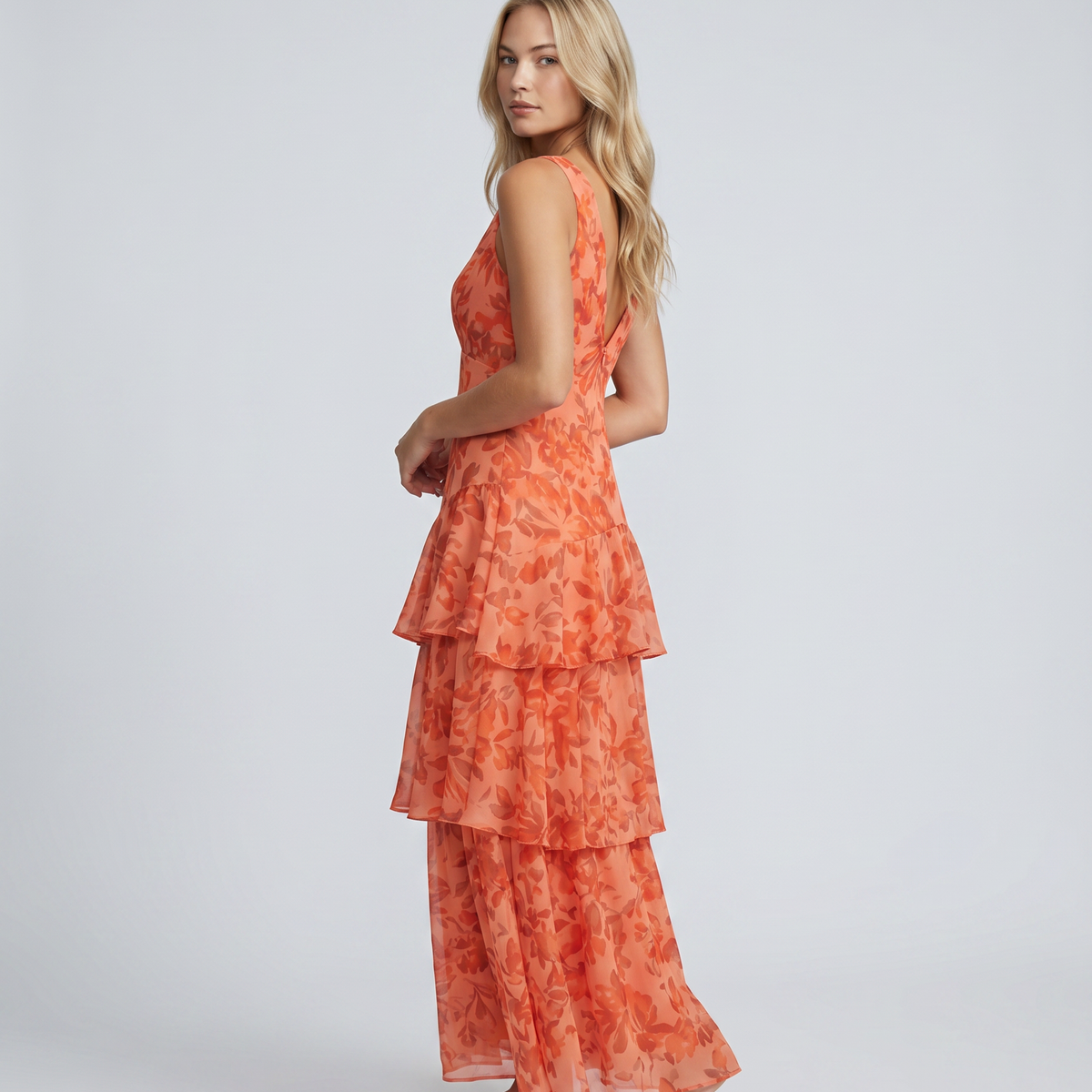 Ophelia | Maxi Dress with Tiered Ruffle Skirt