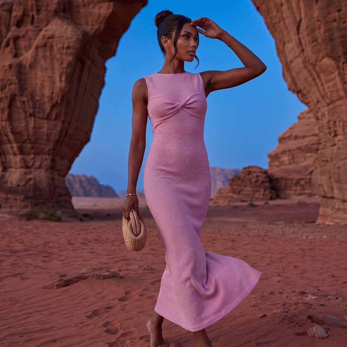 Cassia | Maxi Dress with Twist-Front Detail