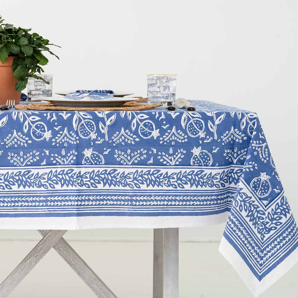 Blue Pomegranate Tablecloth
