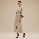 Rich Color V-Neck Wide Sleeve Midi Formal Dress | Willow Collection 7