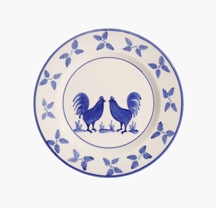 La Coquette Blue Dessert Plate - Set of 2