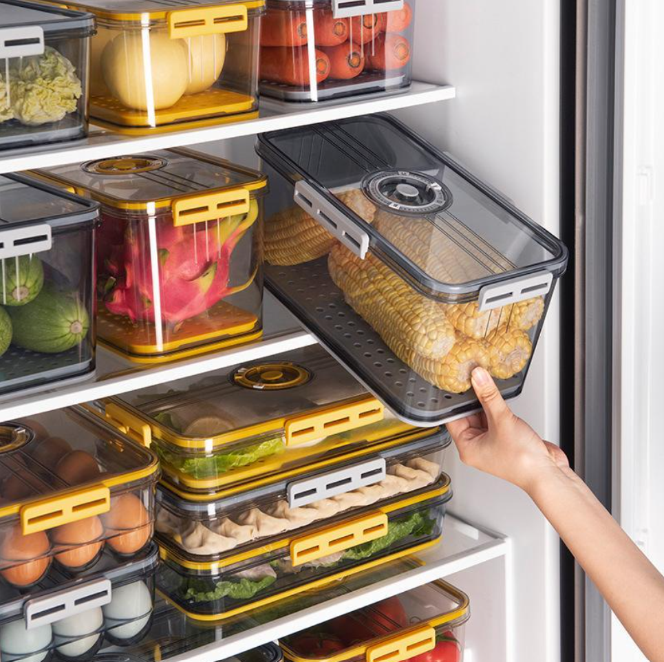 Timer® Smart Storage Bin For Veggies & Fruits