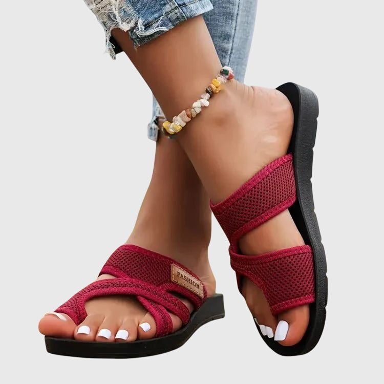 Taupe Orthopedic Sandals with Arch Support and Adjustable Straps | Ellyn Collection 4