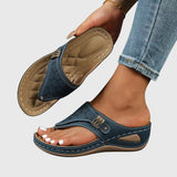 Taupe Slip-On Wedge Orthopedic Sandals for Women | Kaylie Collection 2