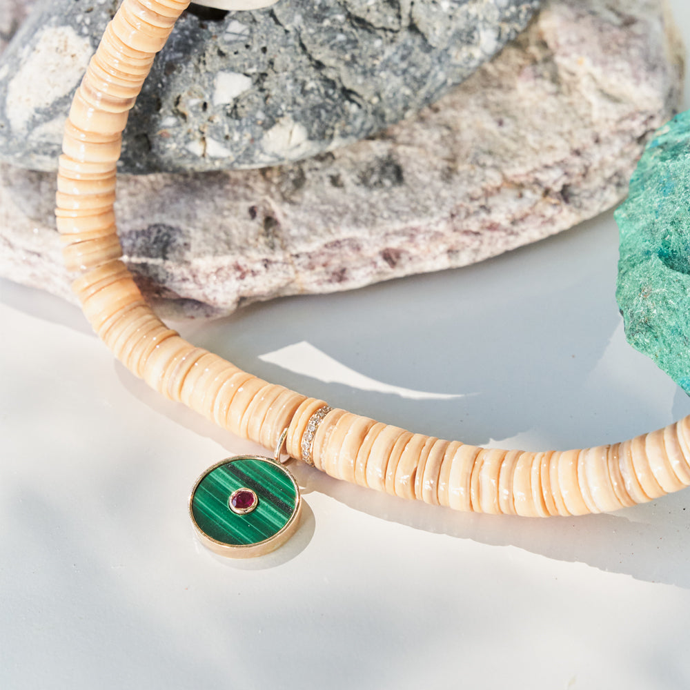 Tropical Heart Necklace