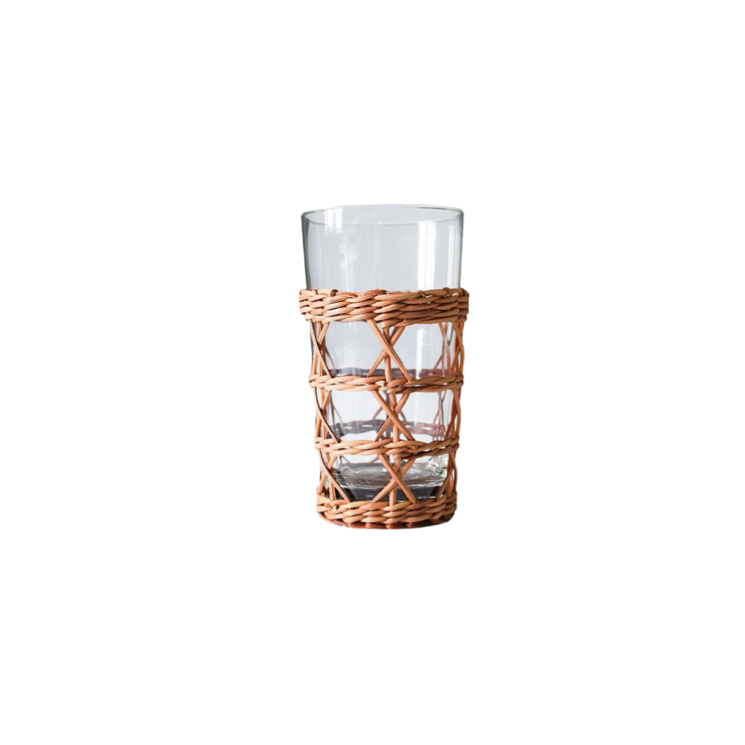 Brown Rattan Cage Highball