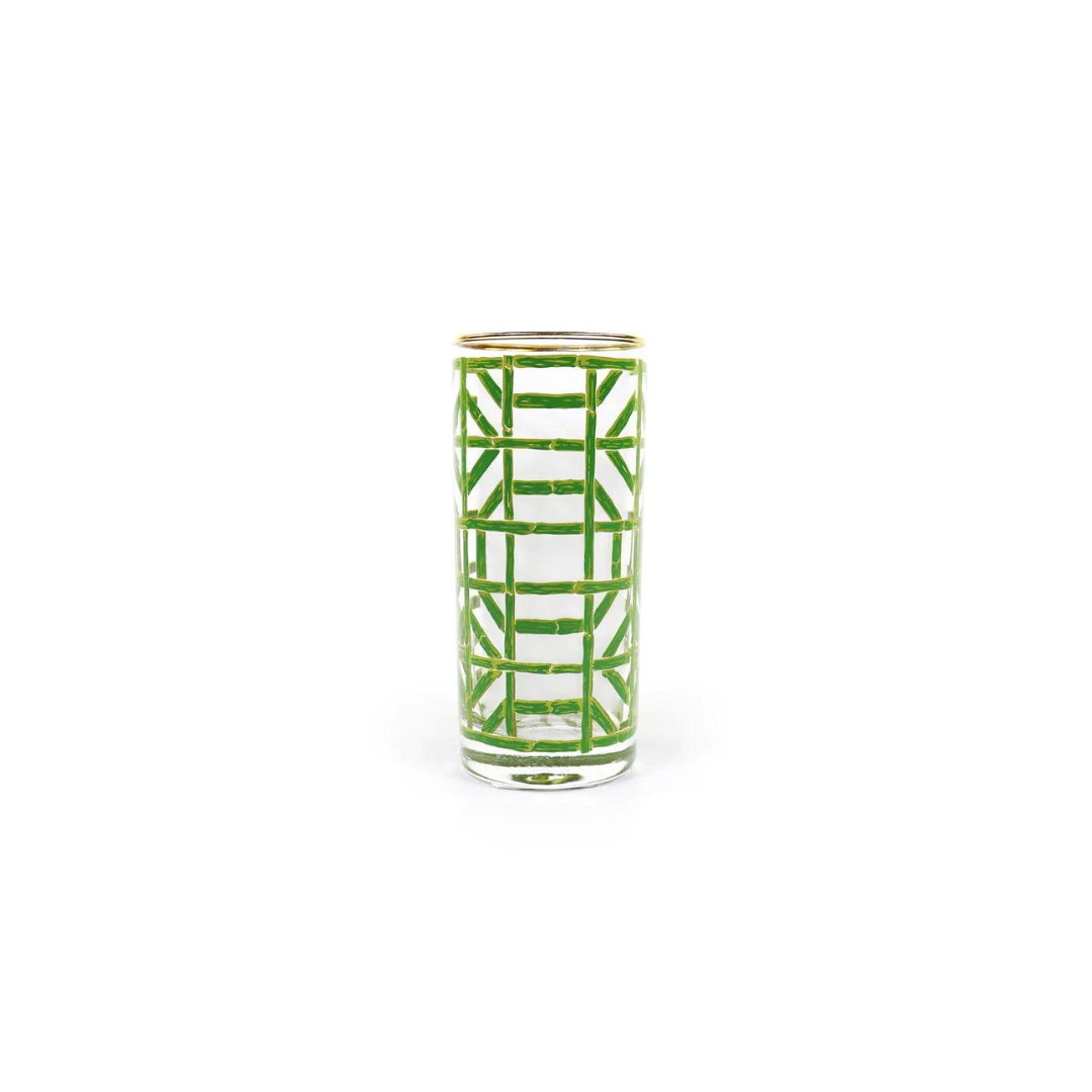 Bamboo Drinking Glass Set of 4 | Green