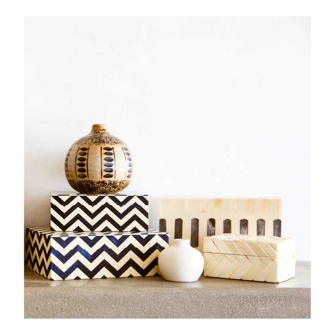 White and Blue Box | Medium