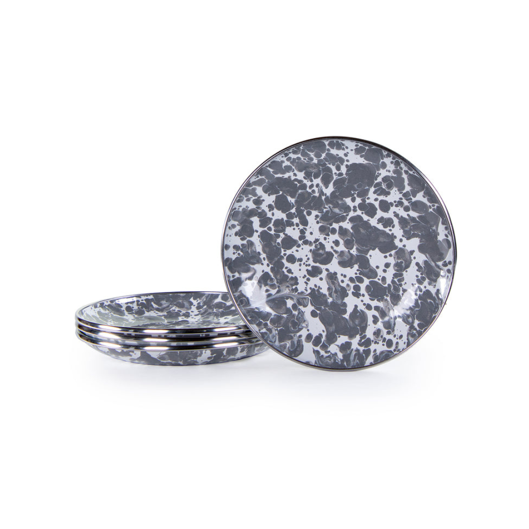 Swirl Appetizer Plate Set Of 3 | Grey