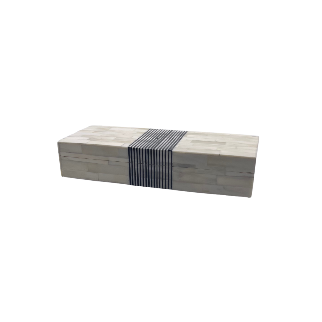 White with Black Lines Box | Small