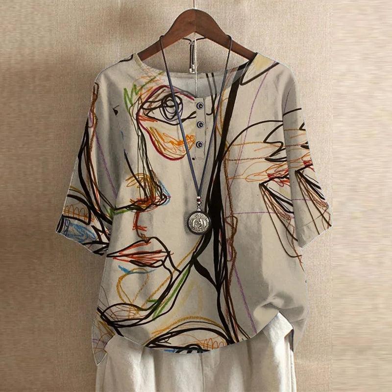 Vintage Floral Classic Collar Long Sleeve Blouse | Évance Collection 10