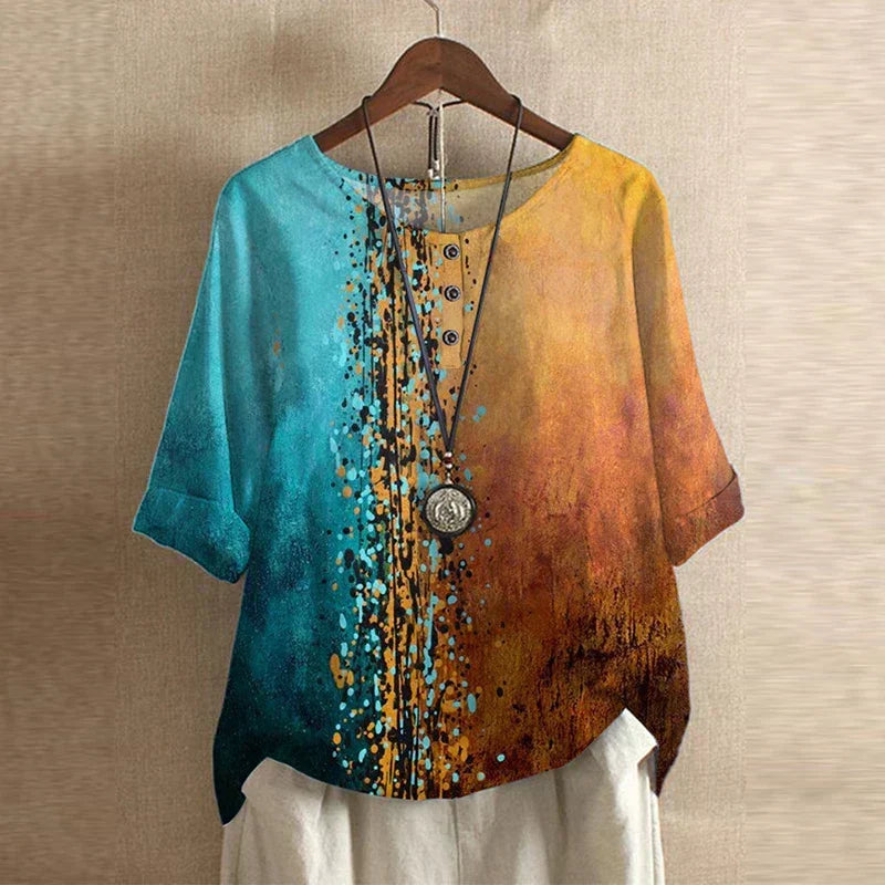 Vintage Floral Classic Collar Long Sleeve Blouse | Évance Collection 7