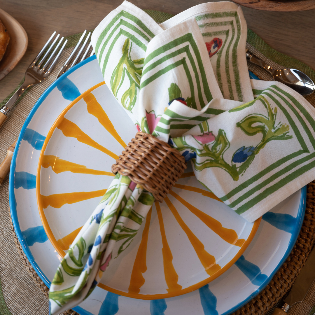 Wicker Napkins Rings (Set of 4)