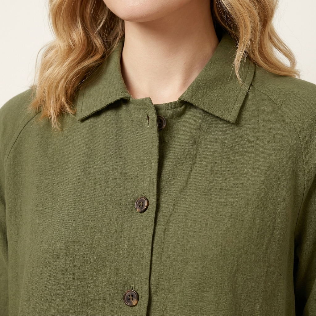 White Buttoned Relaxed Fit Blouse for Women | Elara Collection 6