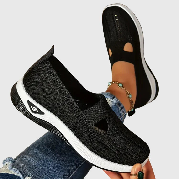White Orthopedic Walking Shoes for Women with Enhanced Support and Non-Slip Sole | Liora Collection 1