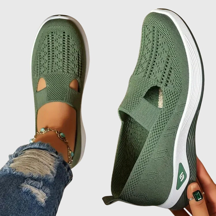 White Orthopedic Walking Shoes for Women with Enhanced Support and Non-Slip Sole | Liora Collection 3
