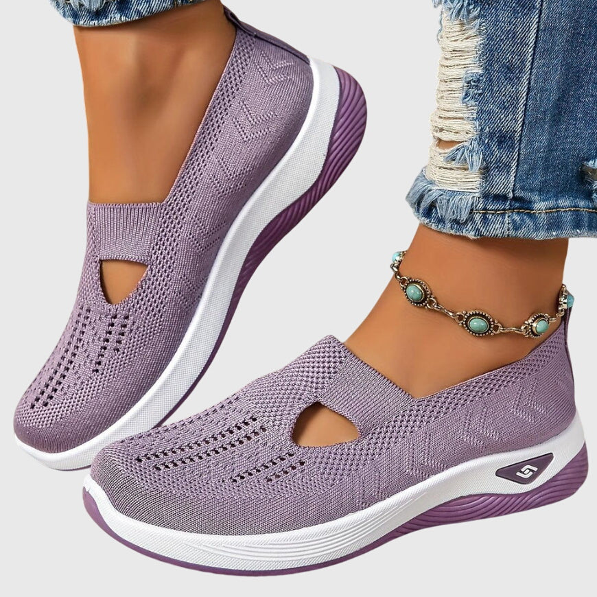 White Orthopedic Walking Shoes for Women with Enhanced Support and Non-Slip Sole | Liora Collection 4