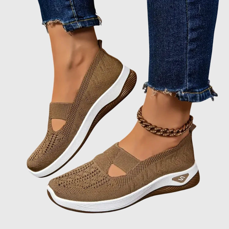 White Orthopedic Walking Shoes for Women with Enhanced Support and Non-Slip Sole | Liora Collection 6