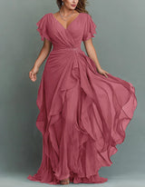 White Rhinestone Waist V-Neck Tiered Maxi Dress | Vespera Collection 2