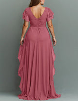 White Rhinestone Waist V-Neck Tiered Maxi Dress | Vespera Collection 3