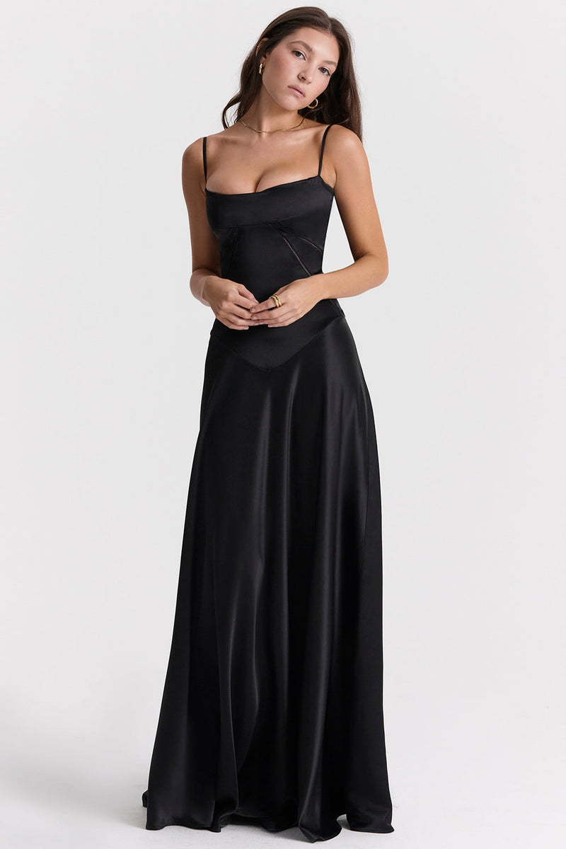Jenny | Maxi Dress with Lace-Up Back
