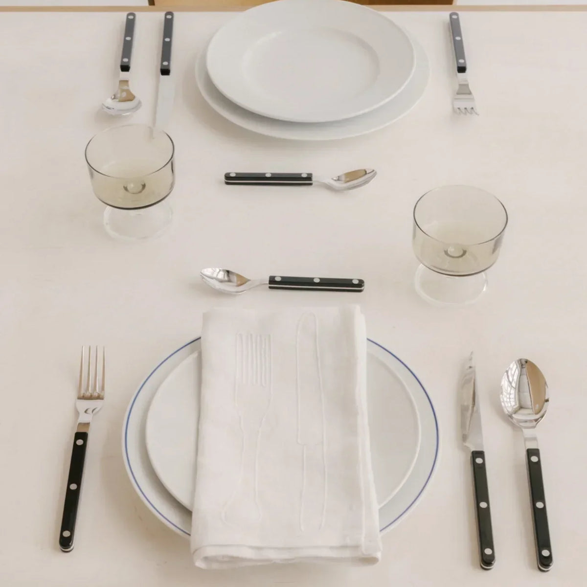 Bistrot 5 Piece Flatware Set - Vintage, Solid
