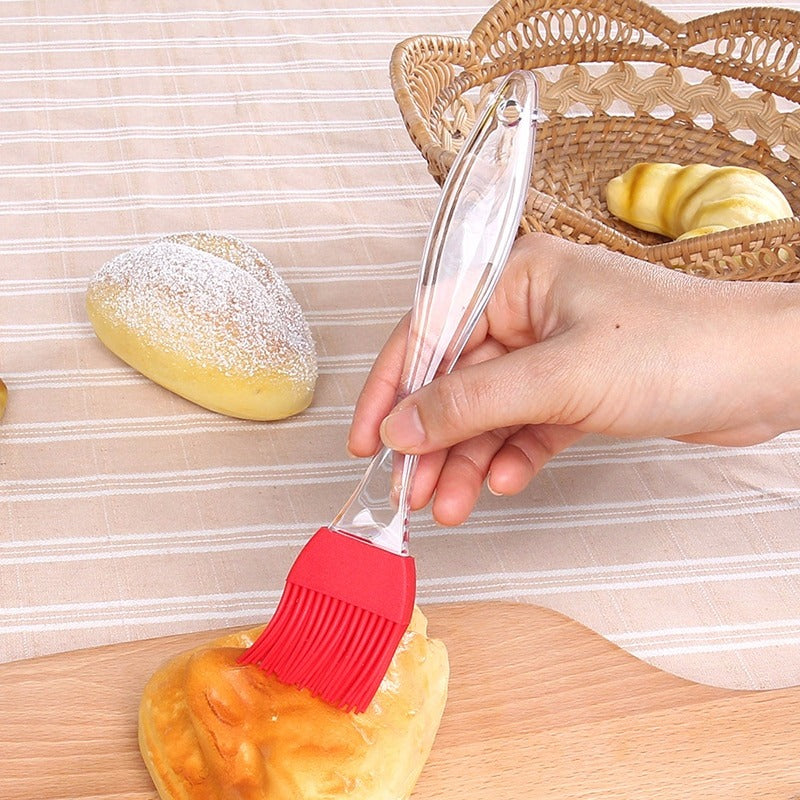 Silicone oil Brush with Crystal Handle