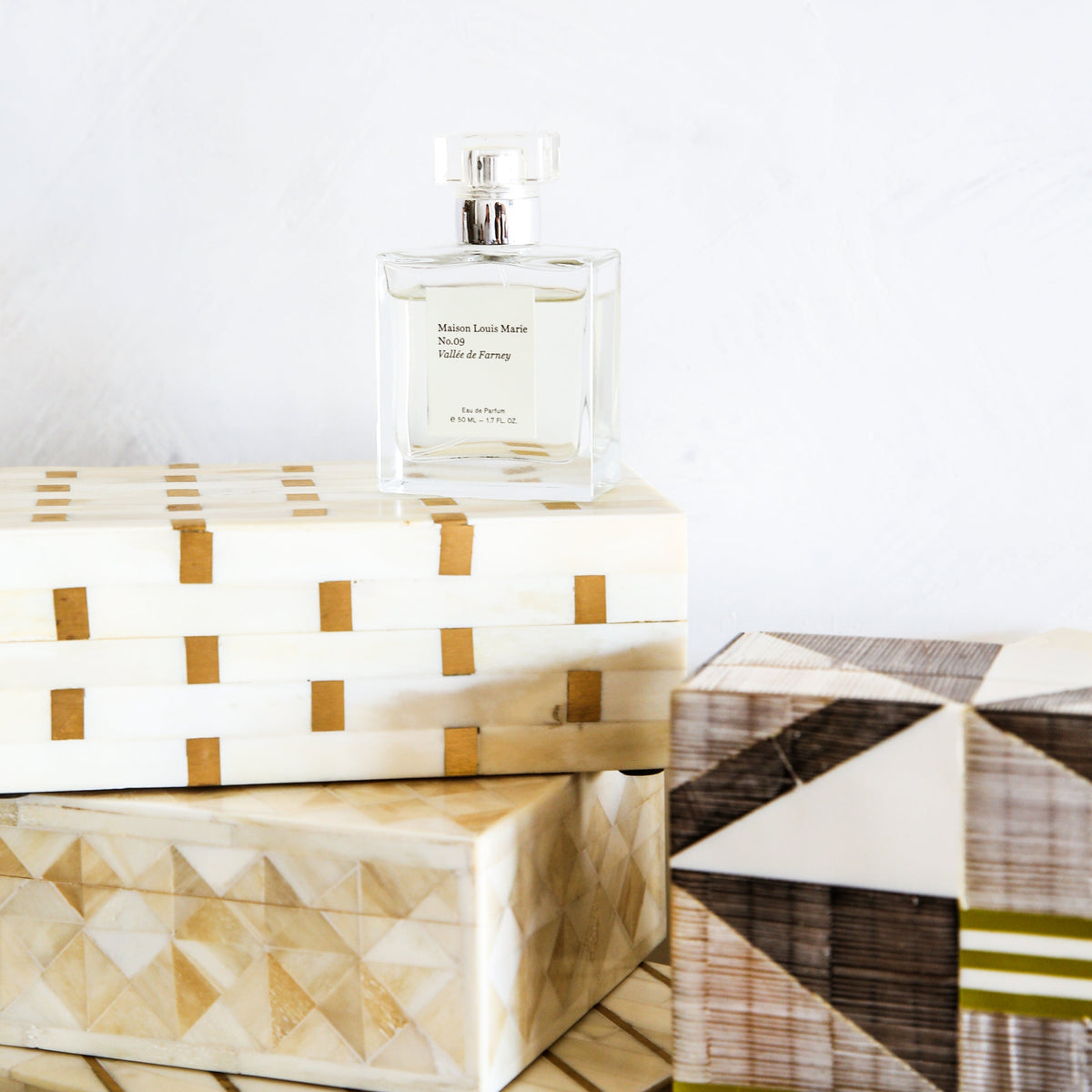 White and Gold Rectangle Box | Small