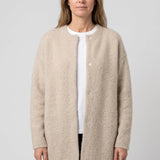 Longline Knit Cardigan with Button Front and Pockets