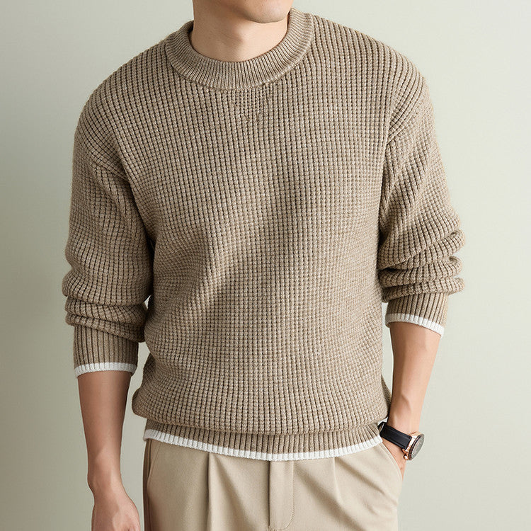 Men's Knitted Winter Sweater | Thick Casual Pullover