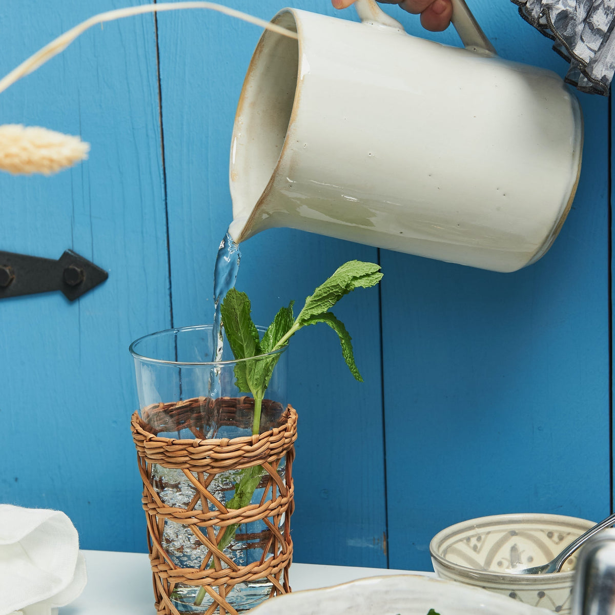 Brown Rattan Cage Highball