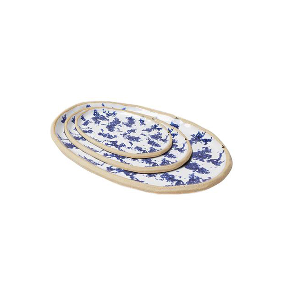Painted Oval Platter | Sponge