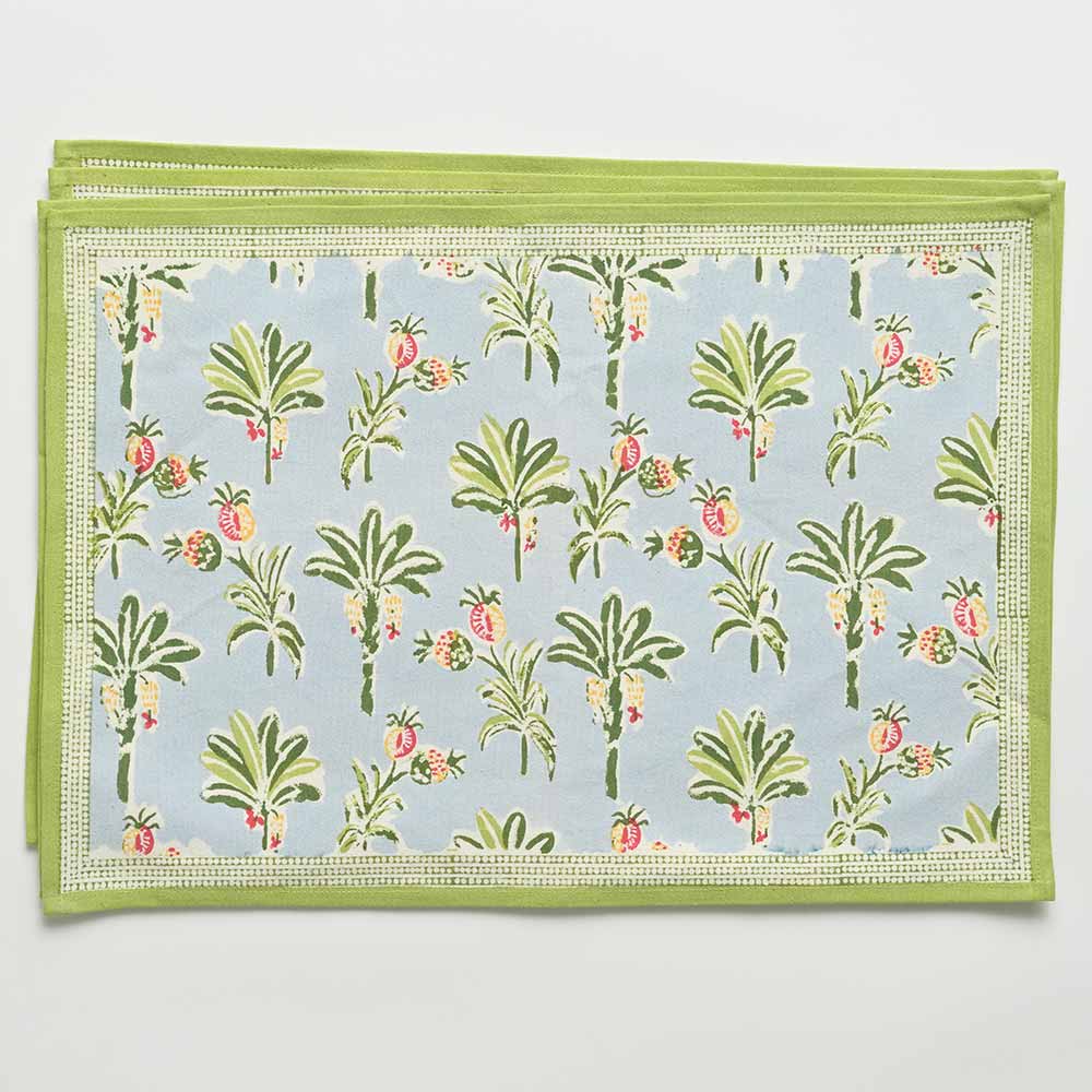 Palms & Pineapples Placemats | Set of 4