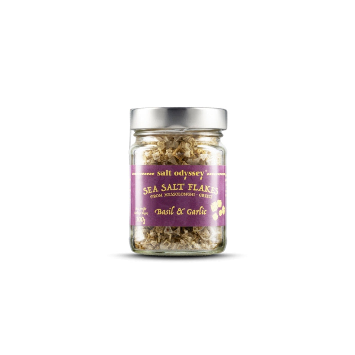 Sea Salt Flakes Glass Jar
