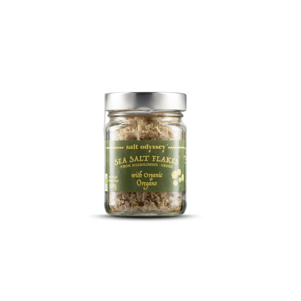 Sea Salt Flakes Glass Jar