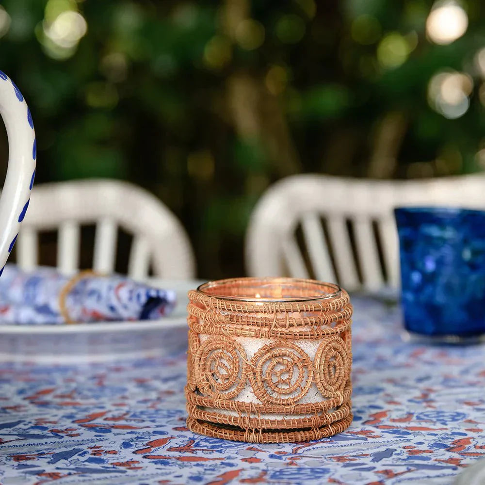 Serpentine Votive Candle Holder / Vase Small