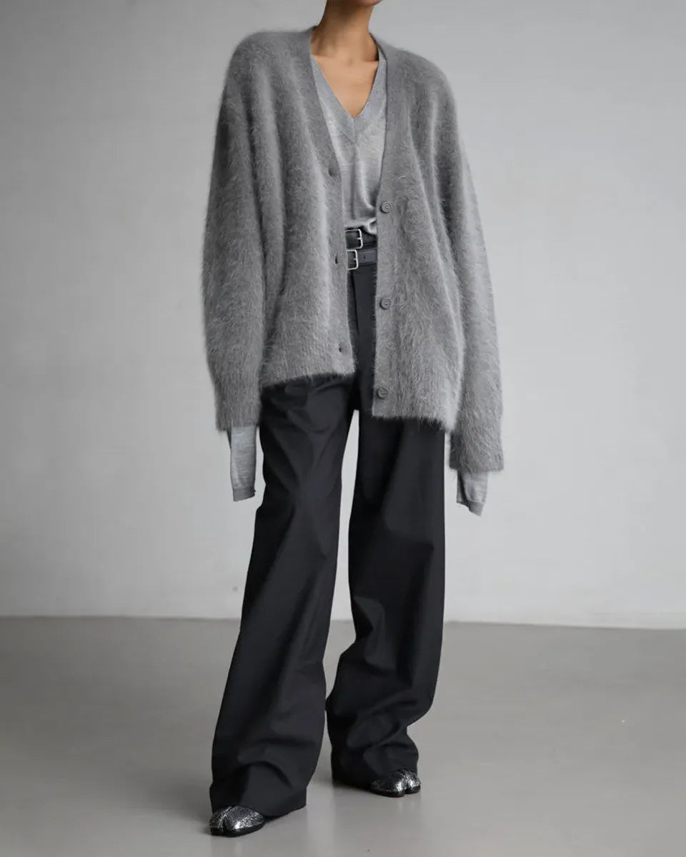 Soft Knit Button Front Long Sleeve Cardigan