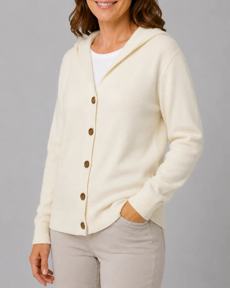 Soft Knit Relaxed Button Front Cardigan