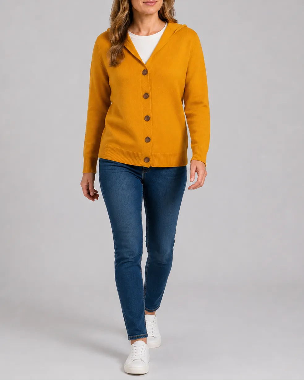 Soft Knit Relaxed Button Front Cardigan