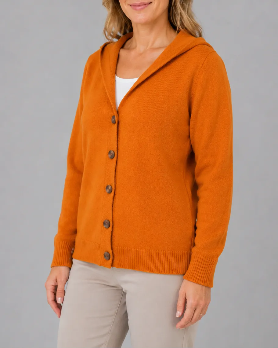 Soft Knit Relaxed Button Front Cardigan