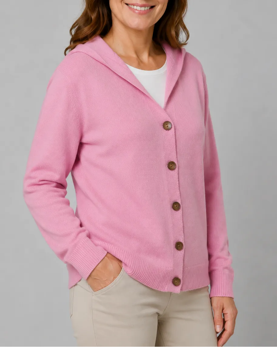 Soft Knit Relaxed Button Front Cardigan