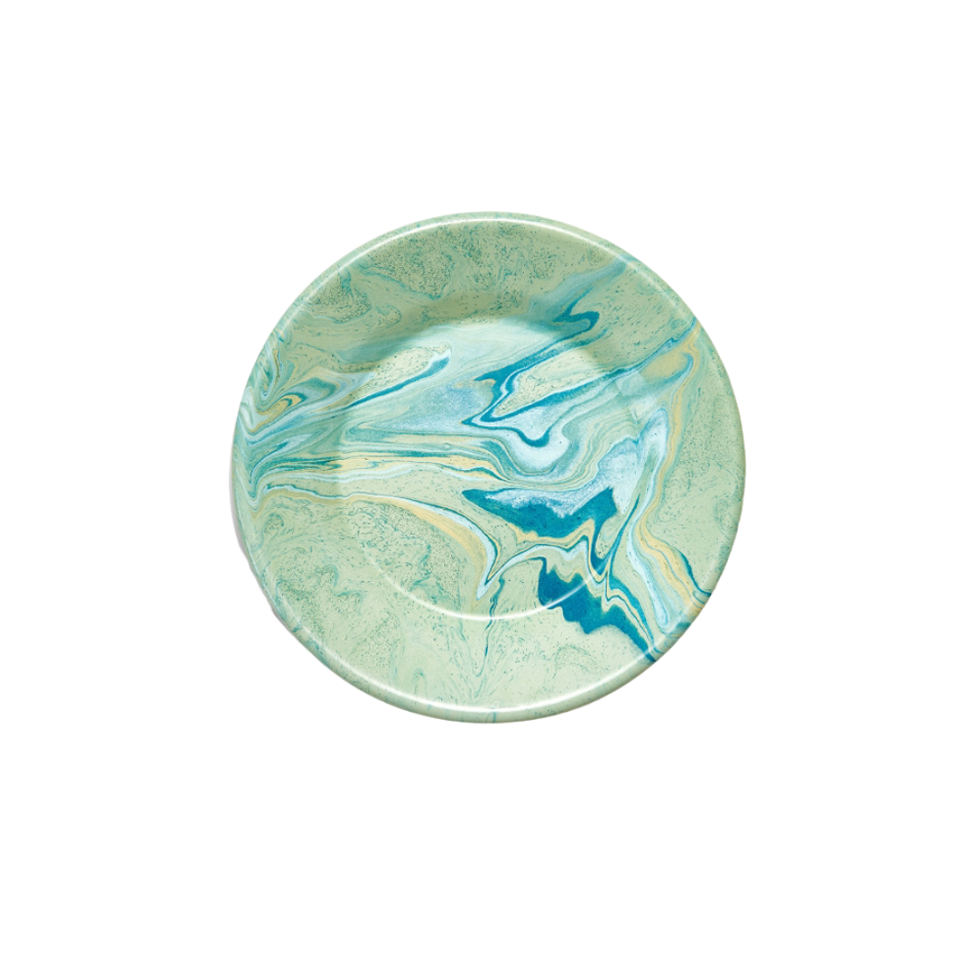 Multi-Swirl Appetizer Enamelware Plate