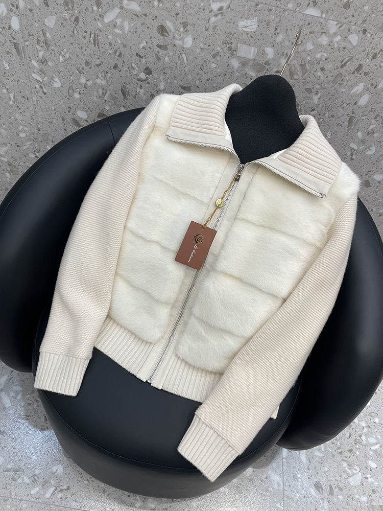 Women's Cashmere Goose Down Jacket | Elegant Warm Winter Long Coat