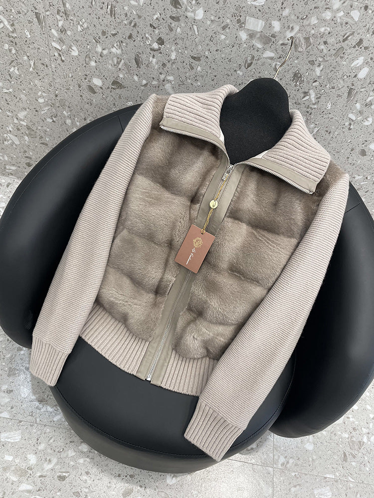 Women's Cashmere Goose Down Jacket | Elegant Warm Winter Long Coat
