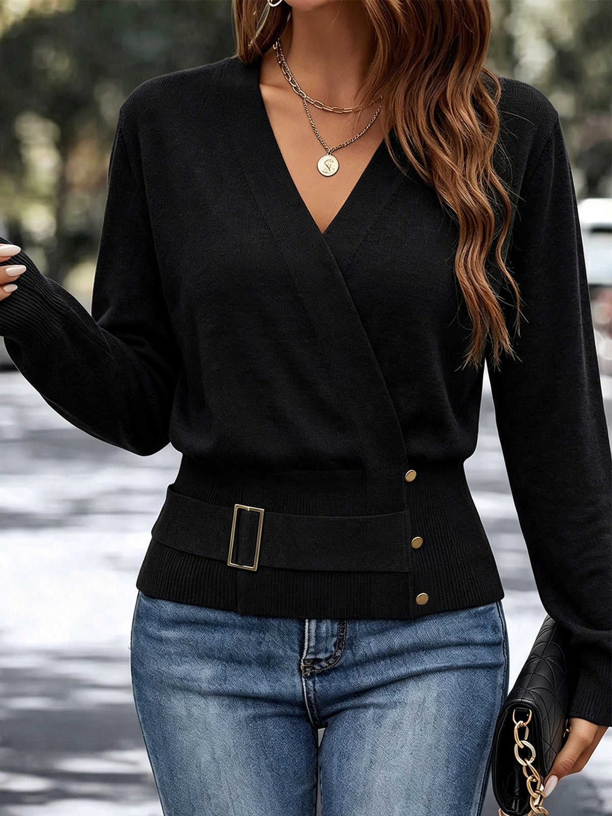 Women's Knit Autumn Pullover Sweater | Casual Loose Long Sleeve Top