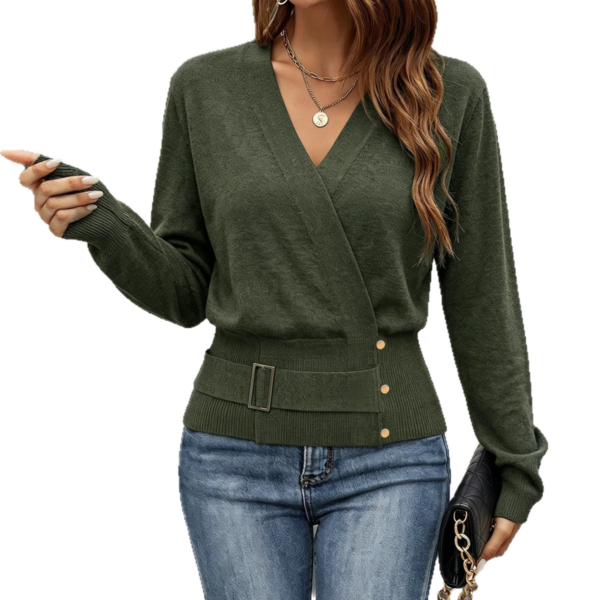 Women's Knit Autumn Pullover Sweater | Casual Loose Long Sleeve Top